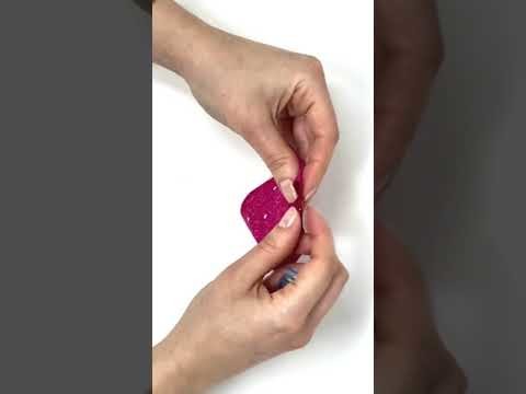 Easy key ring lip balm holder sewing tutorial #shorts #sewing