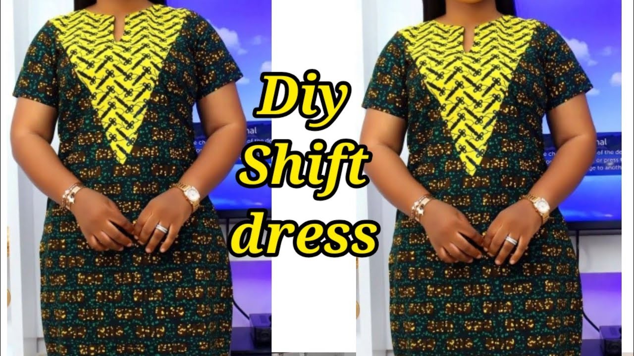 How to cut and sew a shift dress