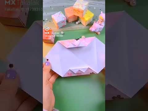 Making cute gift box from paper #shorts #craft