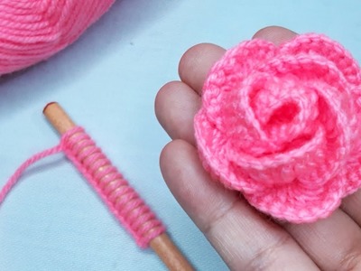 Amazing Hand Embroidery Flower Design Idea. Easy Hand Embroidery Flower Craft Idea
