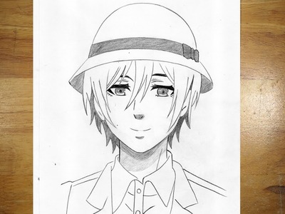 Anime Drawing | How to Draw Mikasa Ackerman Wearing a Hat | Attack on Titan Season