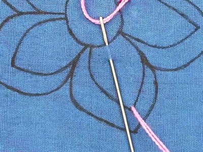 Creative and beautiful modern flower embroidery designs, amazing hand embroidery buttonhole stitch