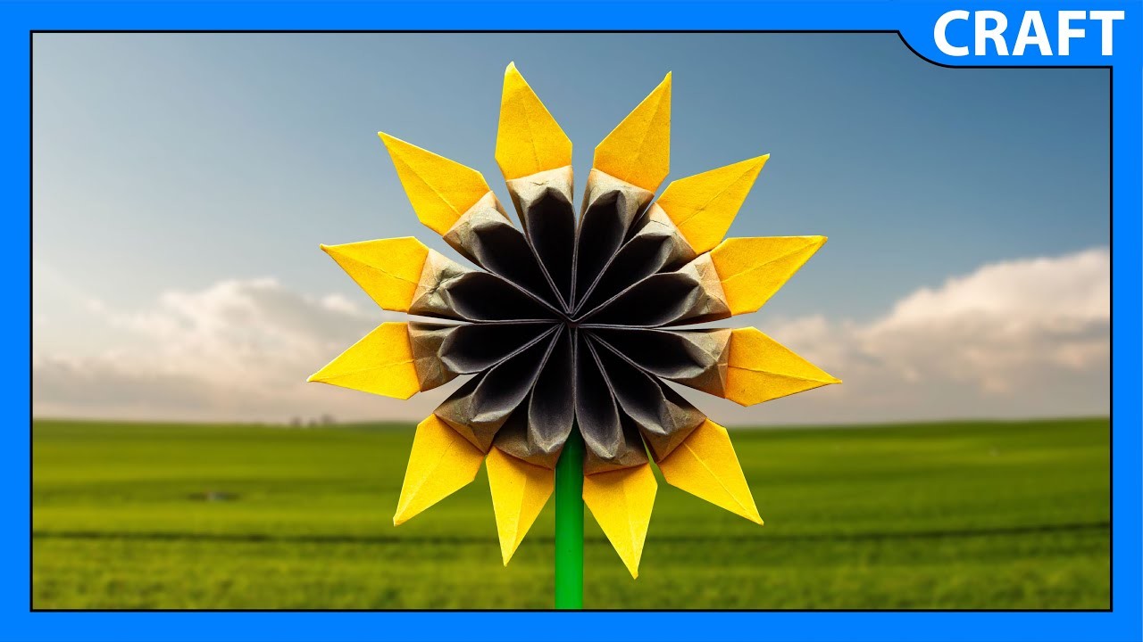 Easy Paper Sunflower Tutorial | Summer Crafts