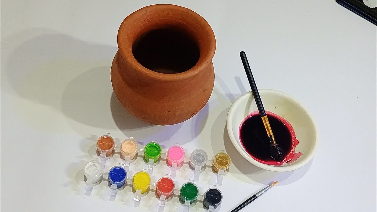Easy pot painting ideas|| DIY pot decoration