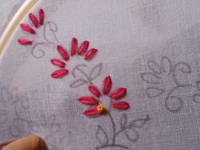 Hand embroidery flower design for all dresses. Needle work
