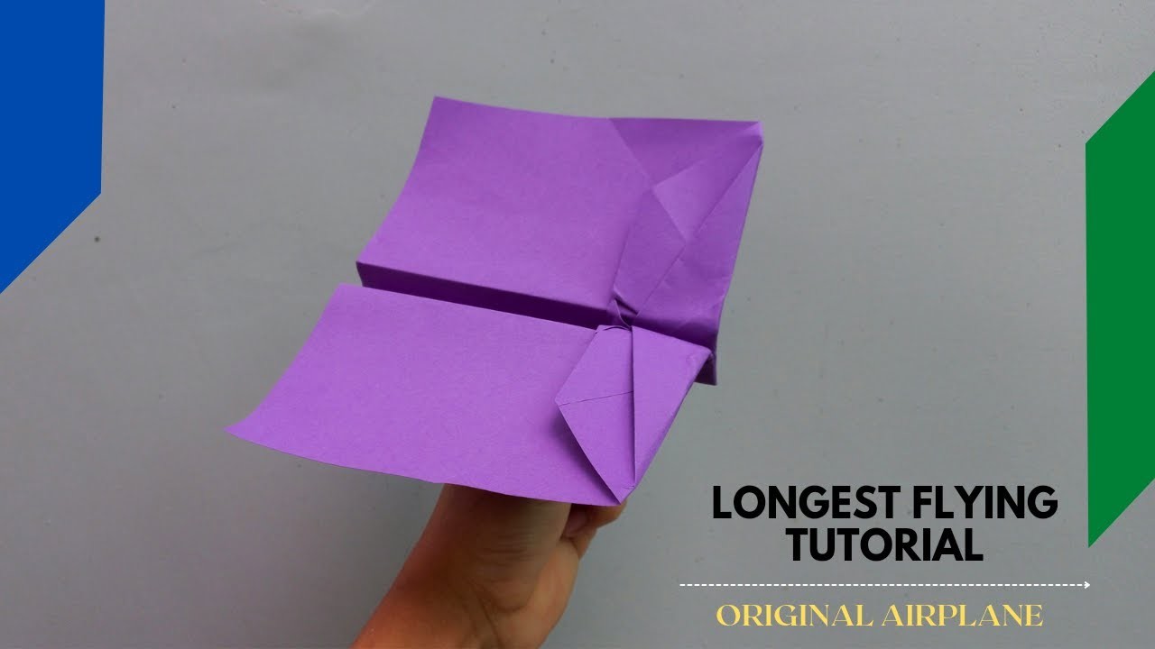 How to Make a Paper Longest Flying Airplane - Incredible Paper Planes Tutorial