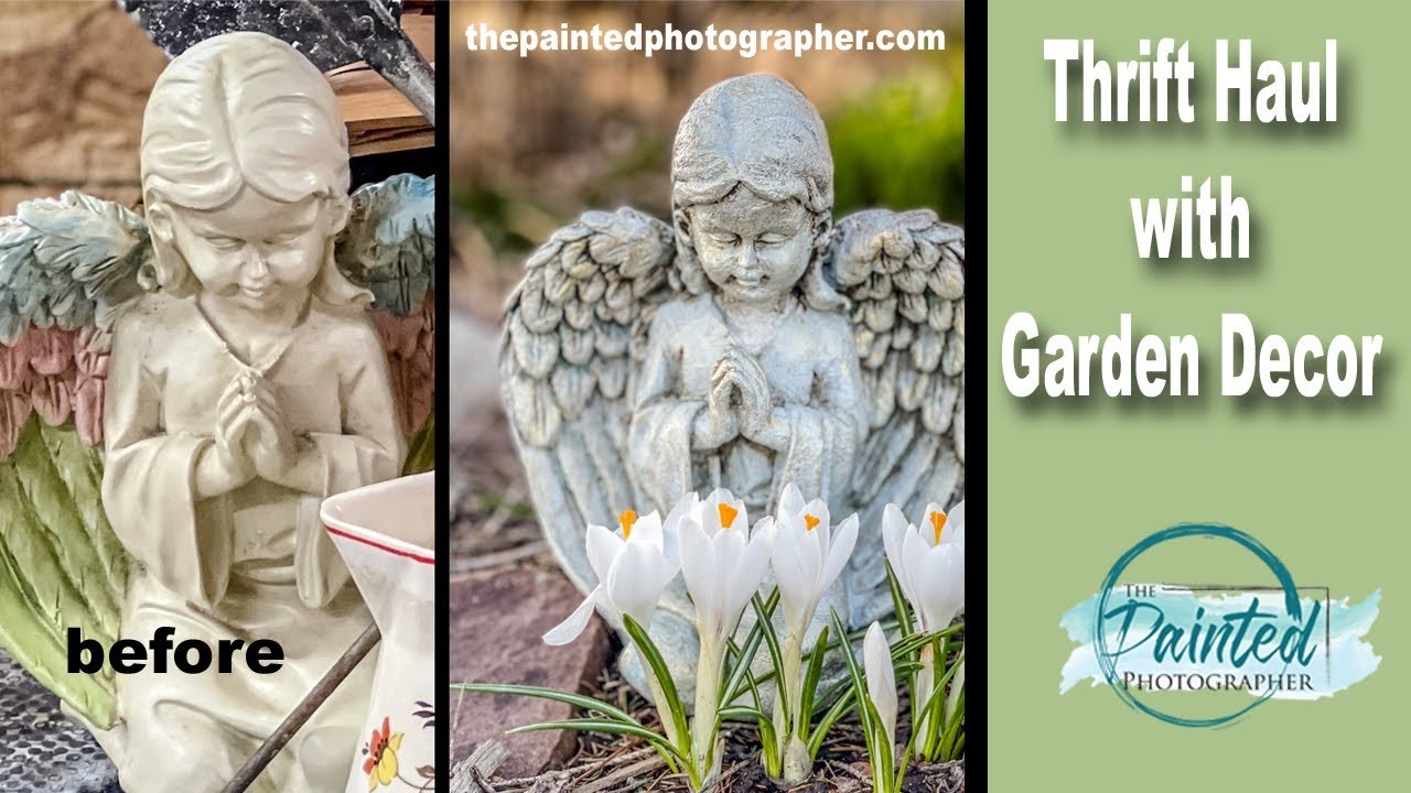 Thrift haul with Garden Decor