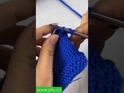 Cast on knitting - how to knit the invisible cast on | knitting stitch pattern