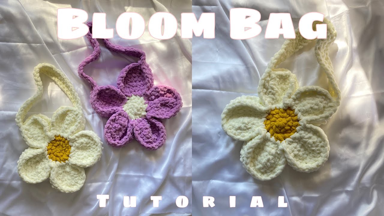 Crochet Bloom Bag|Daisy Bag|Flower Bag|Beginner friendly|Step-By-Step Tutorial