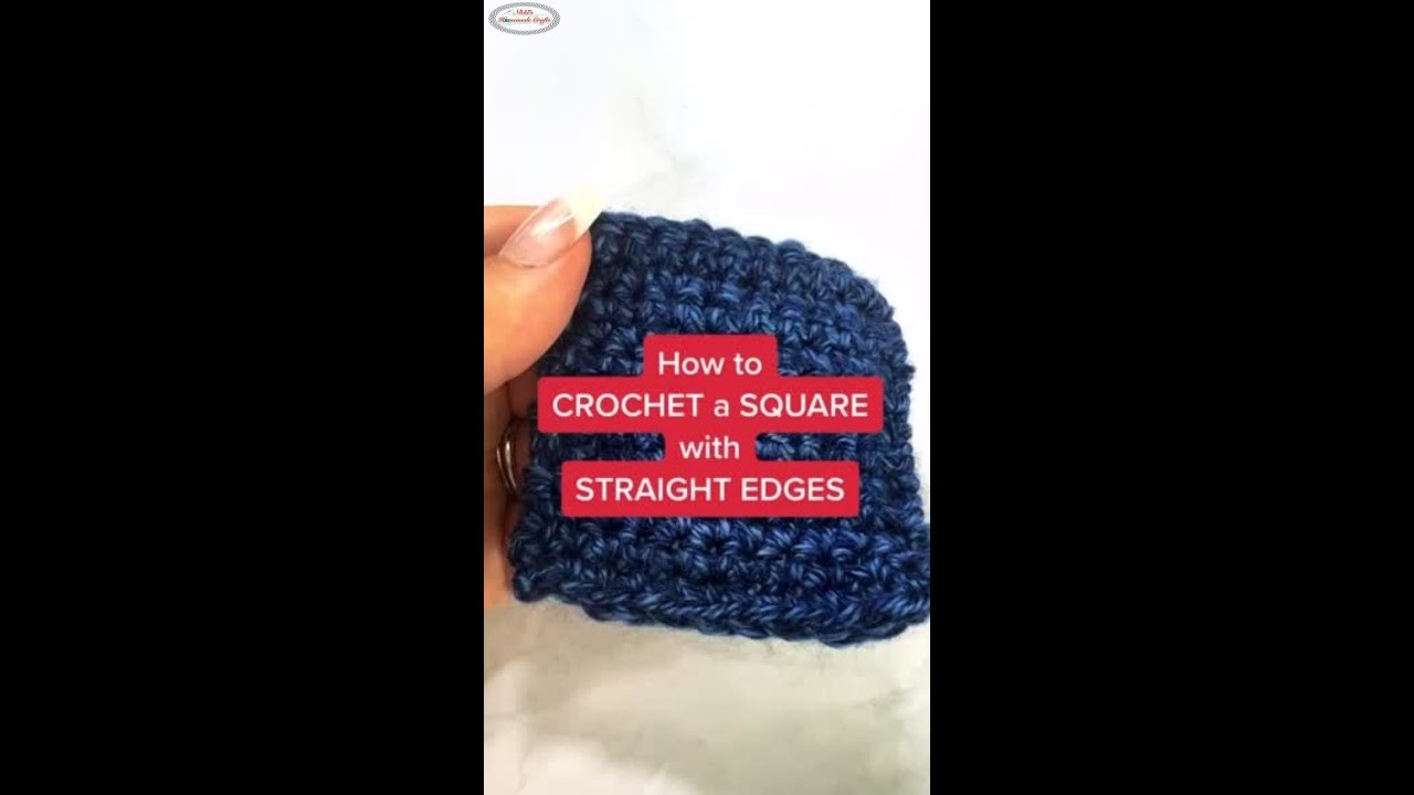 Crochet Square with Straight Edges for MCAL Part 1 - May 2022 #shorts