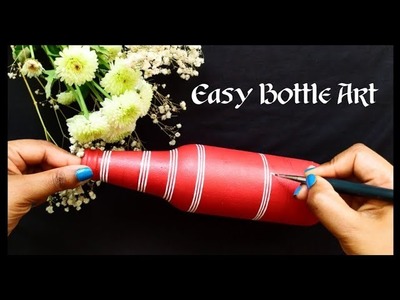 DIY Bottle Art Painting Tutorial | Easy Bottle Art. @Colour Wings by Surabhi.
