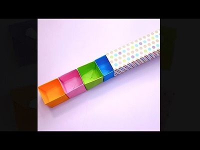 DIY Paper Gift Box Easy | Origami Partition Box | DIY Organizer | Candy Gift Box #shorts