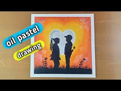 Drawing with oil pastel. Easy drawing tutorial #shorts