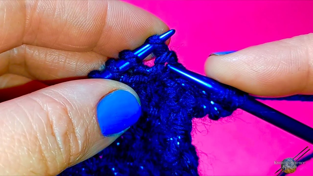 How to *Knit 1 Below or K1b*