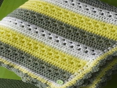 Tığ İşi Bebek Battaniye Modeli - Crochet Baby Blanket