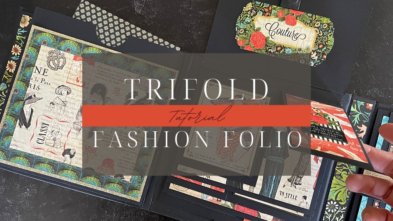 Trifold Fashion Folio Tutorials - Couture - Album Kit Vol 05 2022
