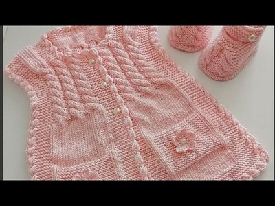 Unique and New Hand Knitting Baby Sweater Design