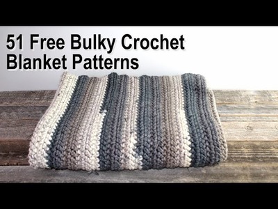 51 Free Bulky Crochet Blanket Patterns