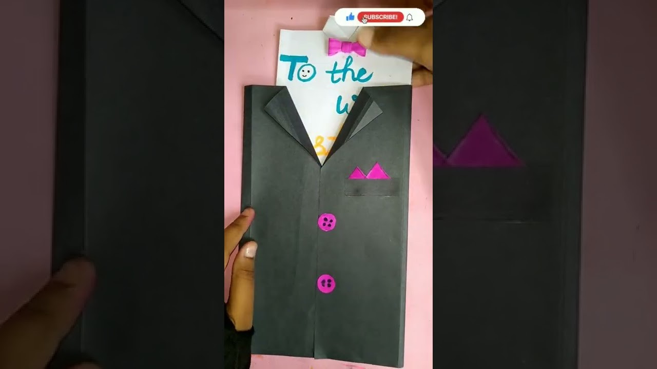 ????Diy beautiful  shirt????card for father Father's day card ????#shorts #papercraft #fathersday #ytshorts
