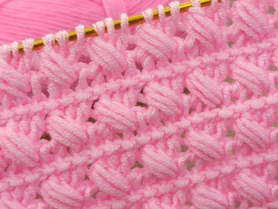 GREAT???????? *tasarım*~Trend~ *Super easy tunisian* knitting pattern online tutorial for new learners