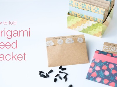 How to fold Origami Seed Packet and Masu box