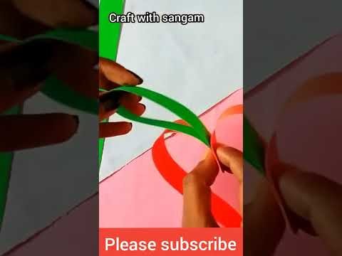 How to make carrot ???????? craft idea with paper #youtube #shorts #craft