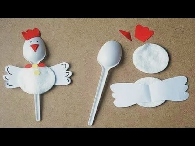 Amazing Craft Ideas using plastic Spoon and Color Paper | Home Decor Ideas