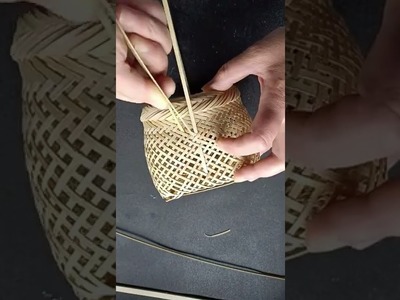 Creative Bamboo Flower Basket #Bamboo Craft Hack #shorts