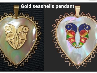 How Make Gold Seashells Pendant | Making Mangalsutra Pendant | Lightweight  Gold Pendant |