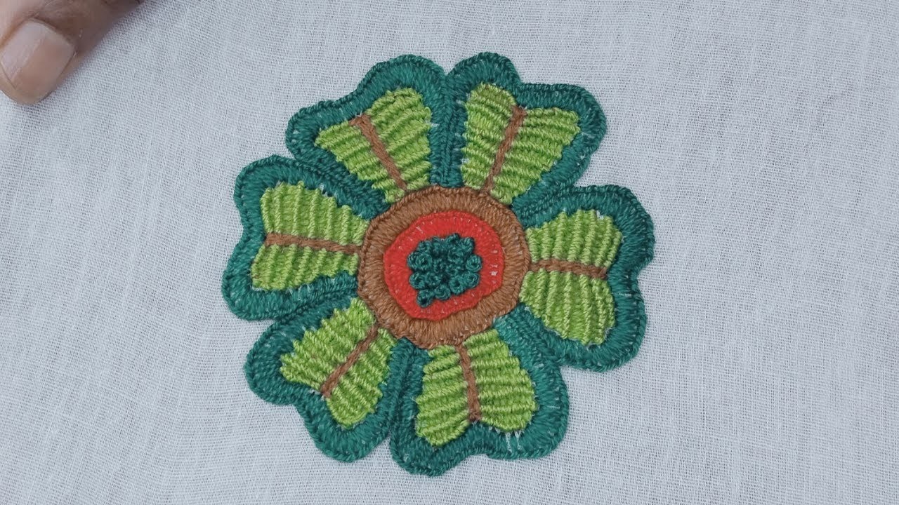 Learn Easy Hand Embroidery At Home For Intermediate | Flower Stitch | Part-4