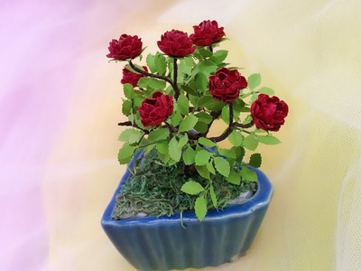 ABC TV | How To Make Mini Rose Bonsai Tree Paper #1 - Craft Tutorial