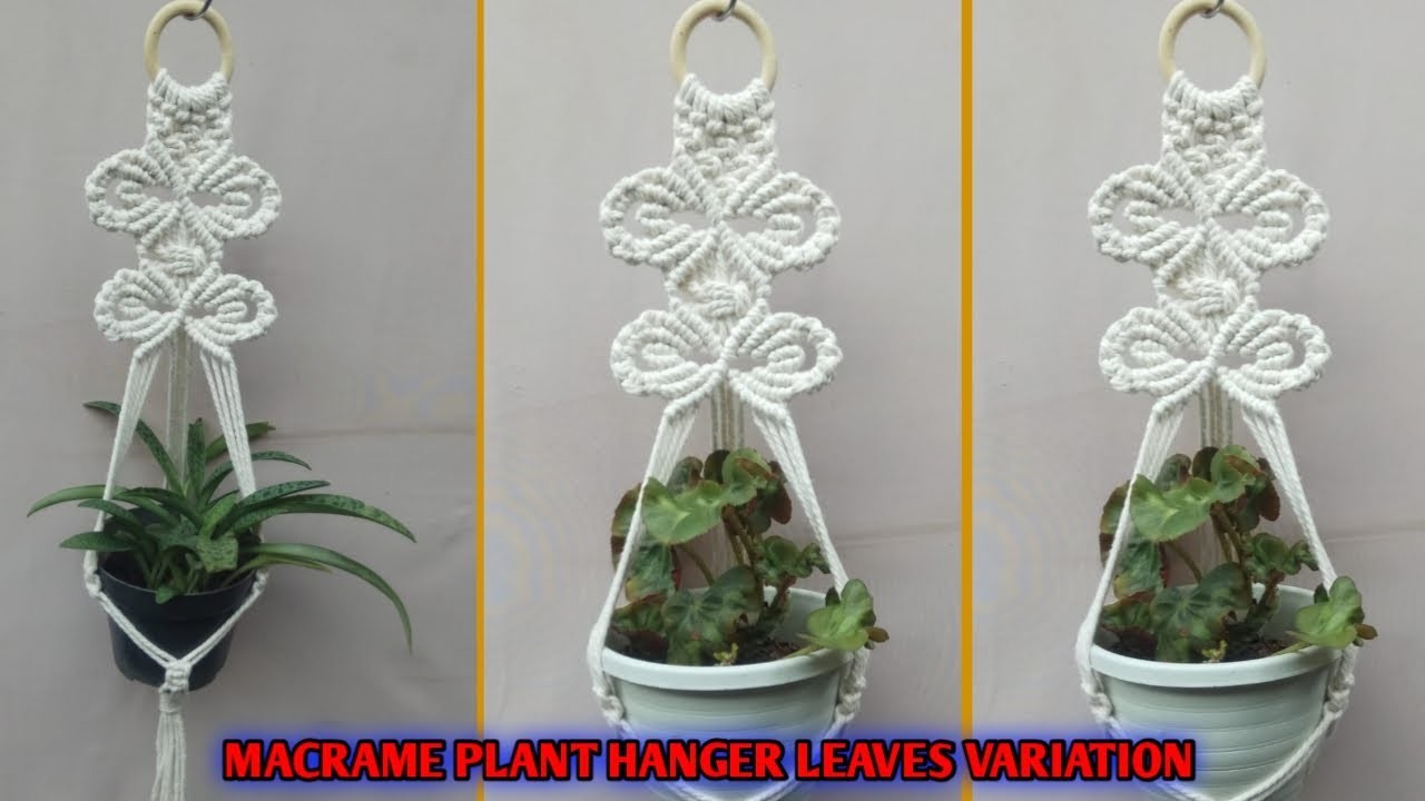 DIY Macrame Plant Hanger Leaves Variation | Macrame New Design | Macrame Leaf