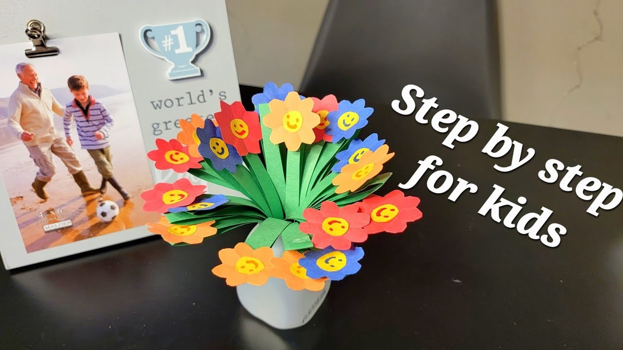 Father's day craft ideas | Paper flower bouquet | Easy crafts for kids | Mothers day special craft