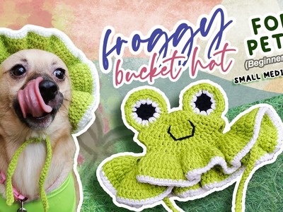 Frog Bucket Hat for Pets Crochet Tutorial, Easy, Beginner Friendly | keepstylinlady