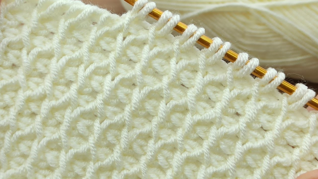 GREAT???????? *Super easy tunisian* baby blanket models???? knitting pattern online tutorial for new learners