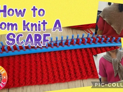 HOW TO LOOM KNIT A SCARF  | DIY Tutorial For Totally Beginners