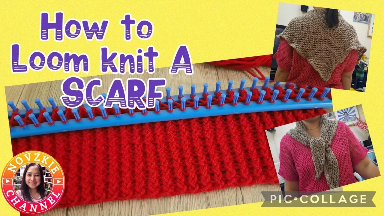 HOW TO LOOM KNIT A SCARF  | DIY Tutorial For Totally Beginners