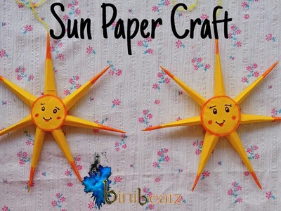 How to make Paper Sun | Sun Paper Craft | Paper Craft | DIY Paper Sun | Summer Craft | kid's craft
