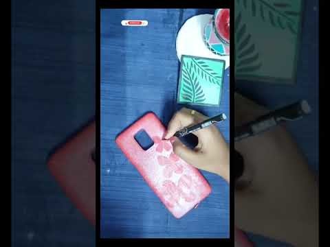 Mobile cover painting ideas #shorts #youtubeshorts #vairal #easy