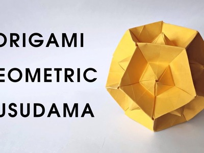 Origami GEOMETRIC KUSUDAMA | How to make a paper dodecahedron