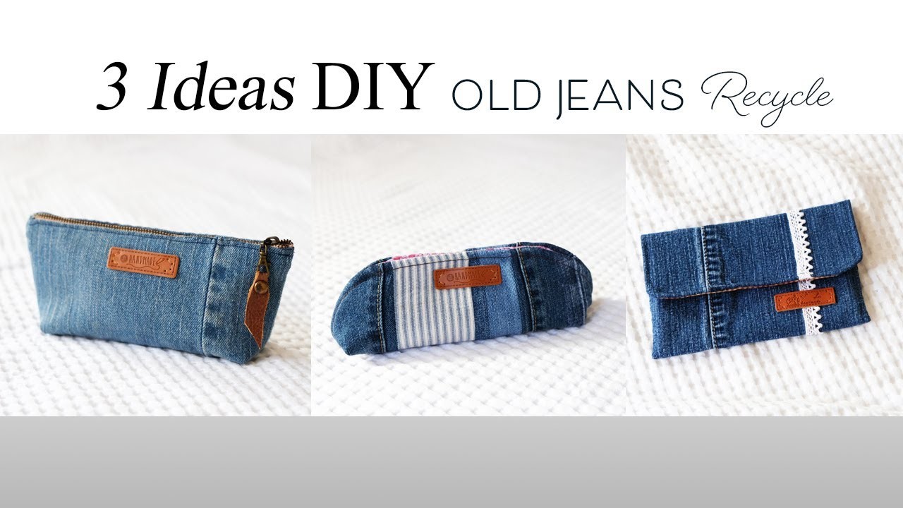 3 Ideas DIY Old jeans recycle | Small bag | Fast Speed Tutorial | Old Jeans Ideas