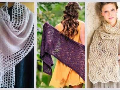 Crochet Stoller Shawls.Mini shawls & scarf.Lace crochet scarf for casual wear #crochetshawls
