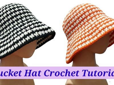 Crochet.Tutorial Merajut Topi - Bucket Hat Crochet Tutorial