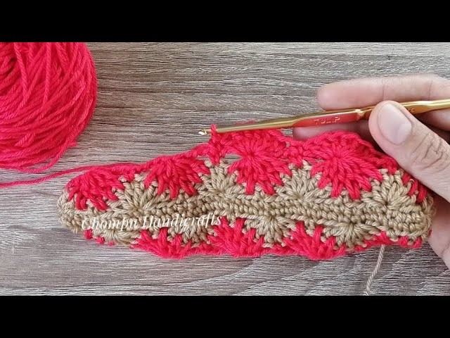 DIY crochet phone bag - Starburst pattern - Step by Step