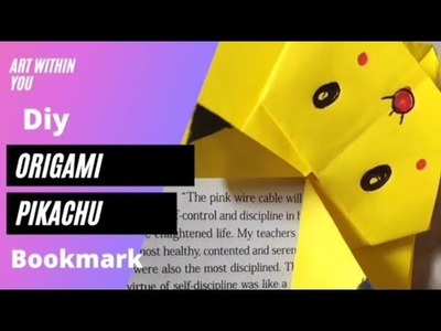 #diy origami pikachu bookmark #diybookmark  #throwback  #shorts #1 #art