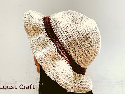 ???????? DIY Simple Bucket Hat Crochet Super Easy for Beginners. Bucket hat for summer