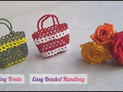 Easy Beaded Tote Bag | Miniature Beaded Handbag