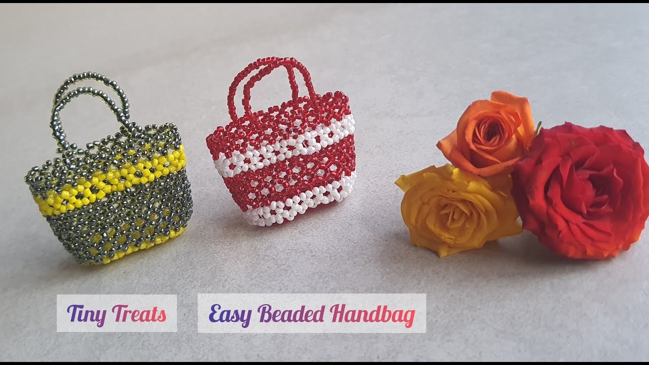 Easy Beaded Tote Bag | Miniature Beaded Handbag