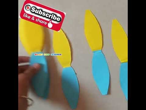 Easy craft - 14 | online craft | shaded paper flower | paper craft | preschool craft