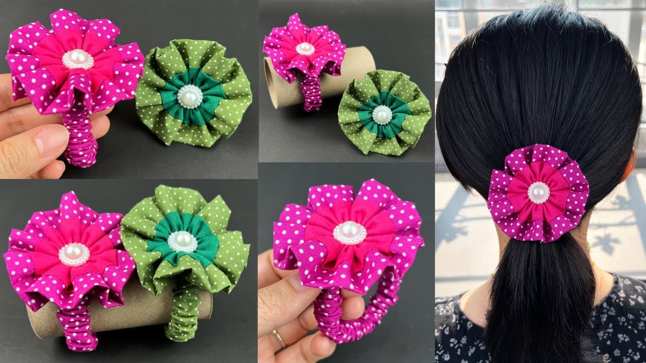 Easy Idea for Fabric Scrunchies. How to make Scrunchies Sewing Tutorial.